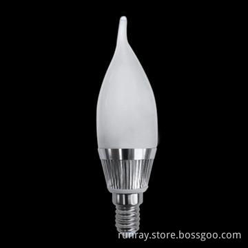 High Bright 3W E14 LED Candle Bulb with 85 to 265V AC Input Voltage, Available in White/Warm White